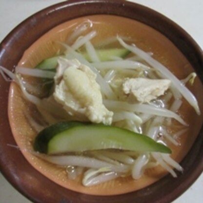 中華風スープは簡単に作れました。
ごちそうさまでした。